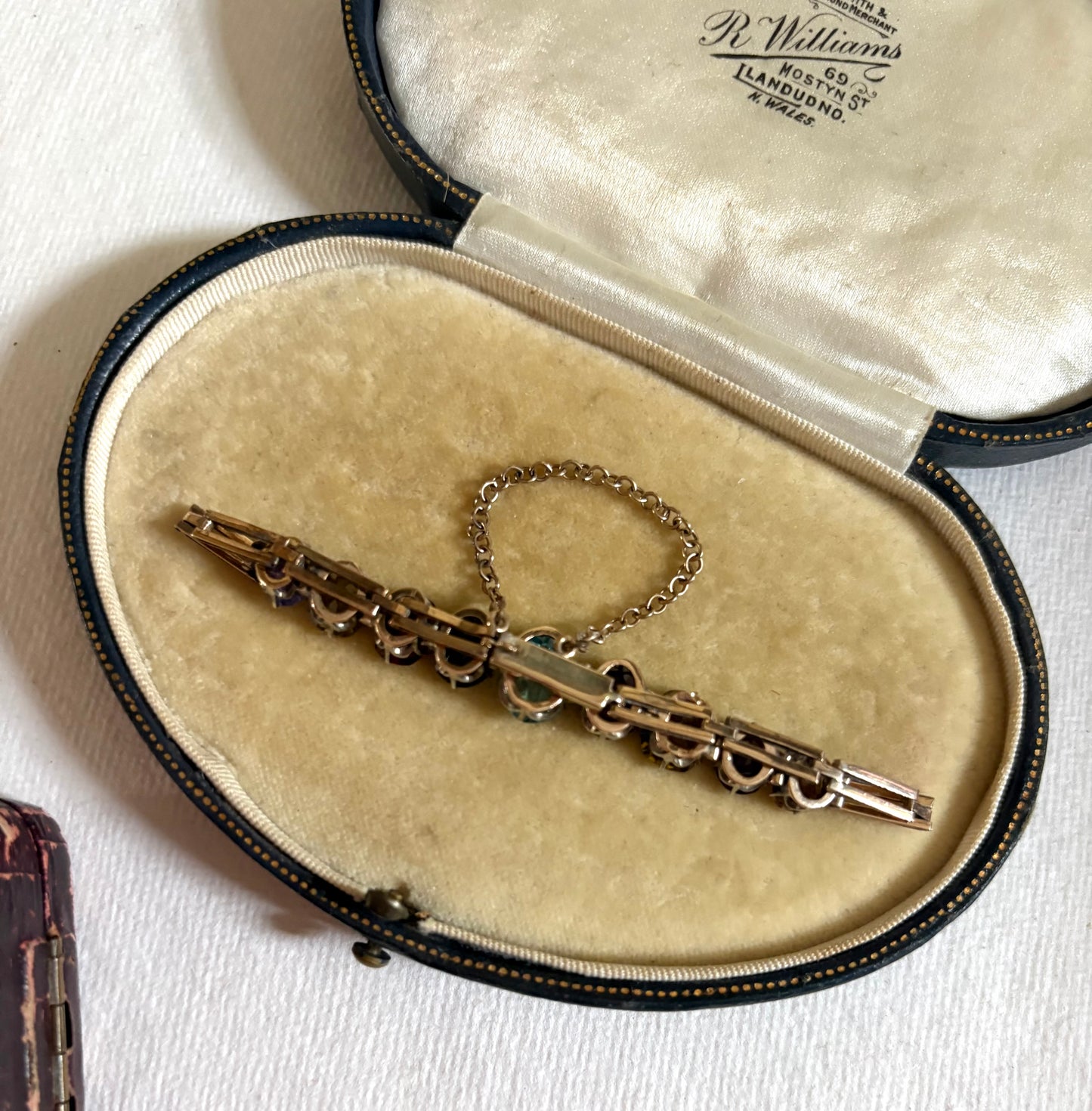 Vintage mid 20th century ‘harlequin’ style gem-set bracelet