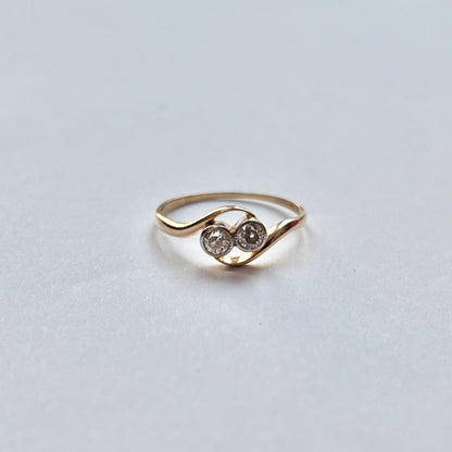 Mid 20th century diamond ‘Toi et Moi’ ring